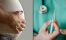 گل بر روی پاهای خانمی